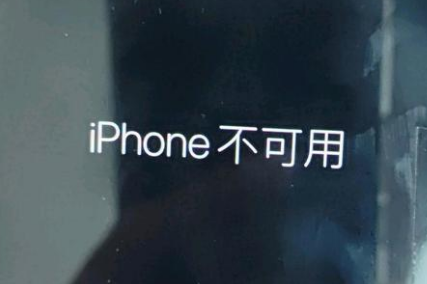 凤城苹果服务网点分享锁屏界面显示“iPhone 不可用”如何解决 